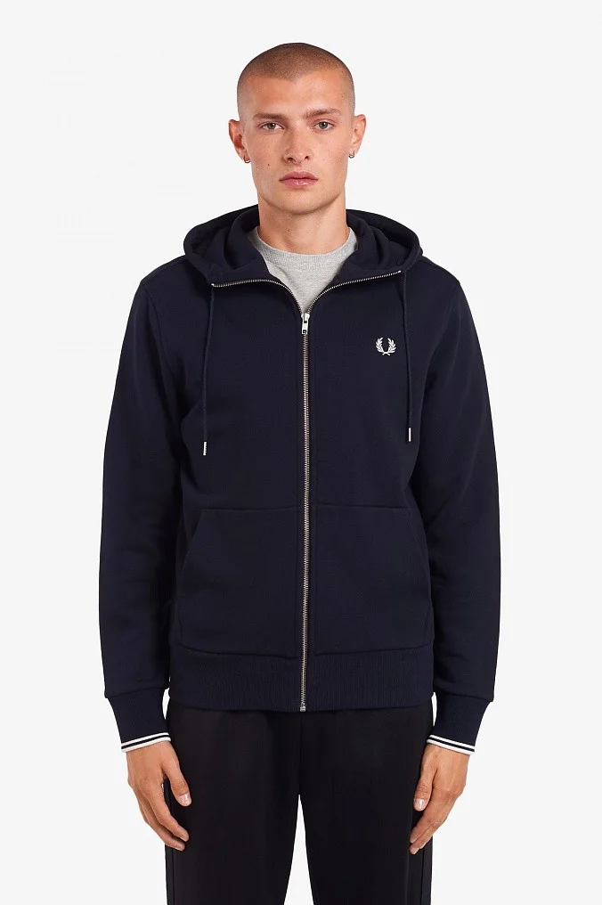 Толстовка Fred Perry Hooded Zip Through Sweatshirt
