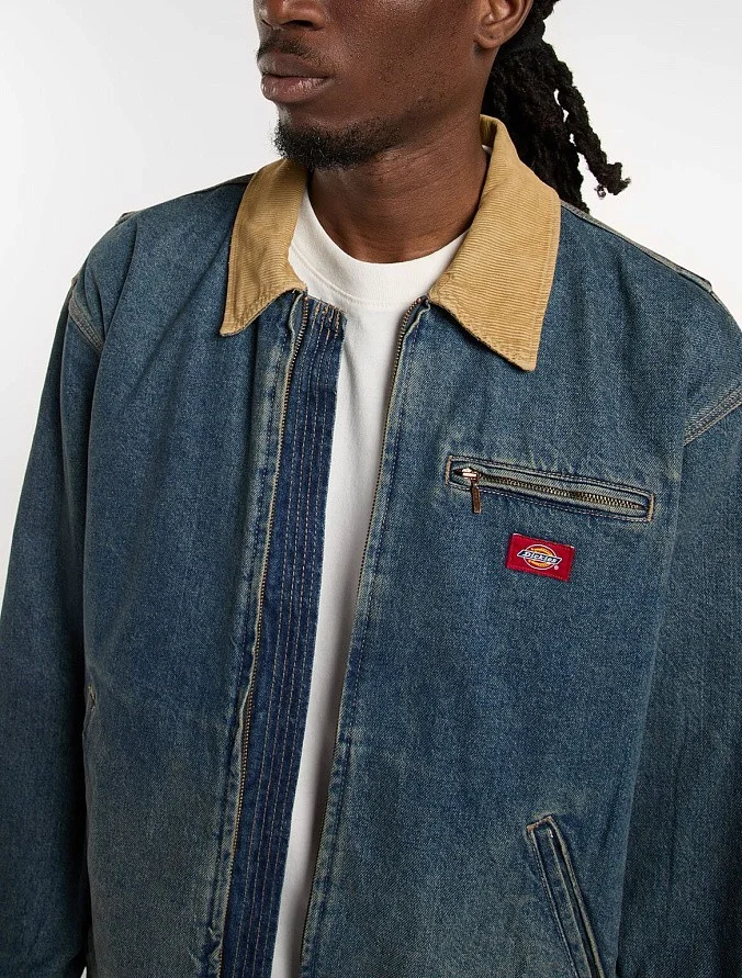 Куртка Dickies Denim Painter Jacket Khaki Tinted Blue