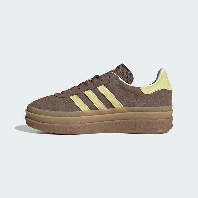 Кроссовки женские adidas Originals Gazelle Bold Earth Strata/Powder Yellow/Cloud White