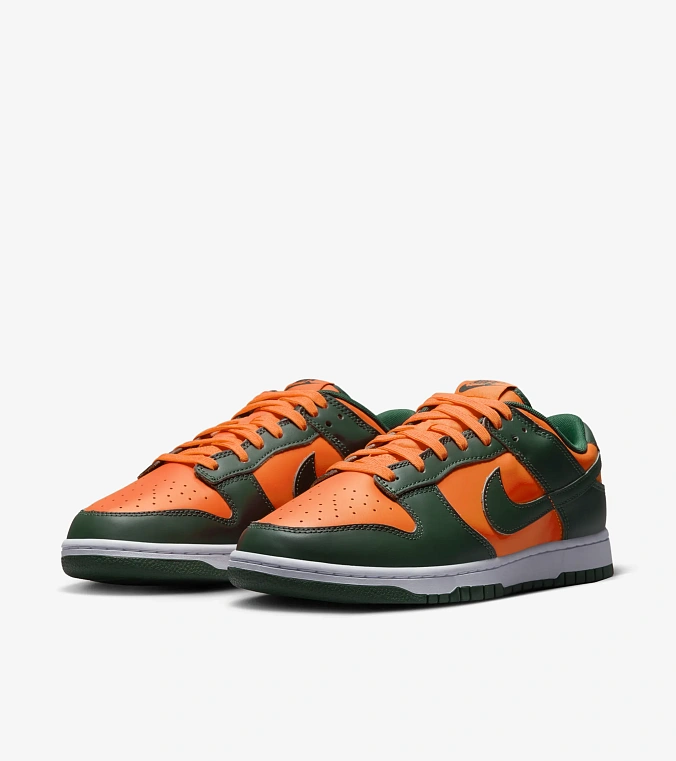 Кроссовки Nike Dunk Low Team Dark Green/Team Orange/White