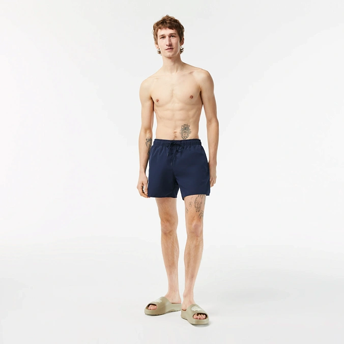 Шорты Lacoste Lightweight Monochrome Swim Trunks Navy Blue/Green